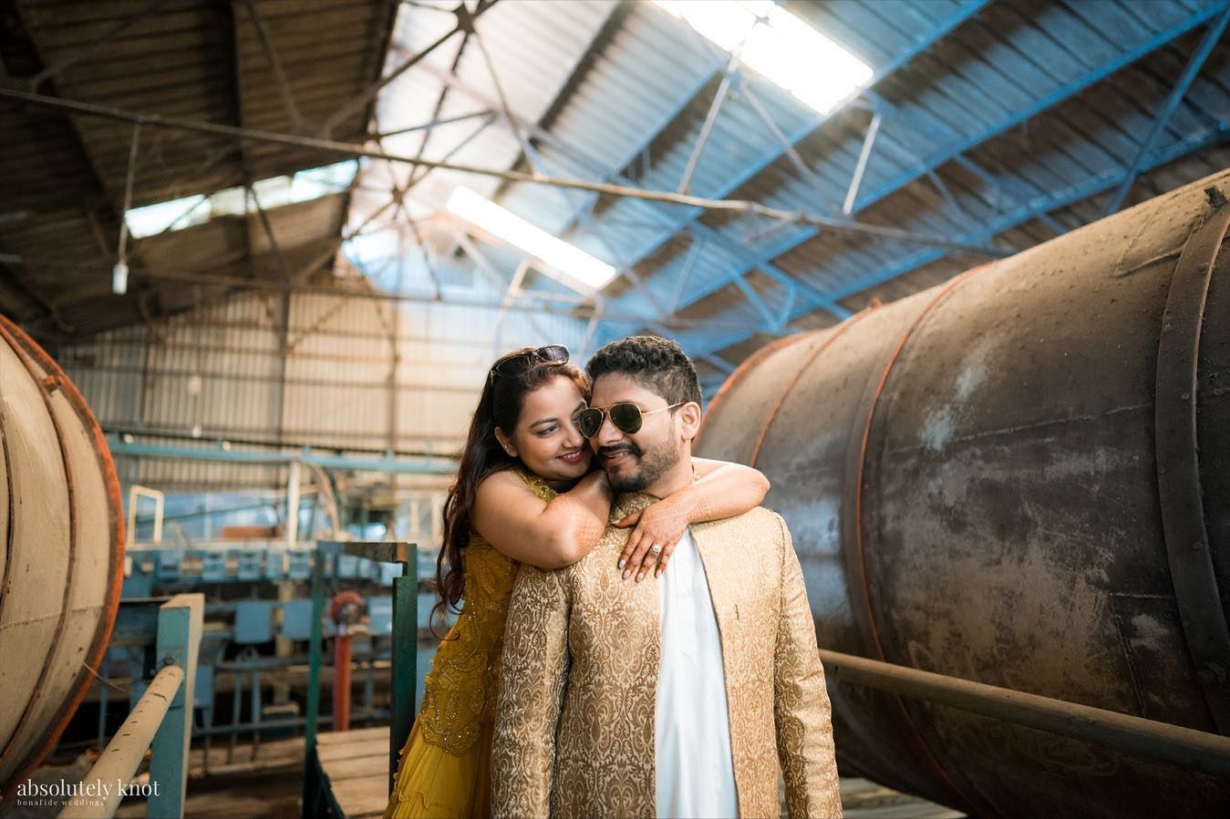 A couple photographed by Absolutely Knot Films
